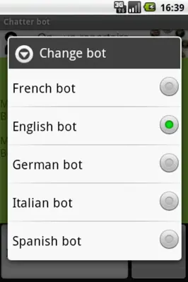 Chatter bot android App screenshot 0